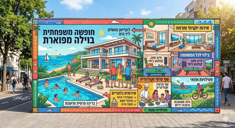 חופשה משפחתית בוילה מפוארת