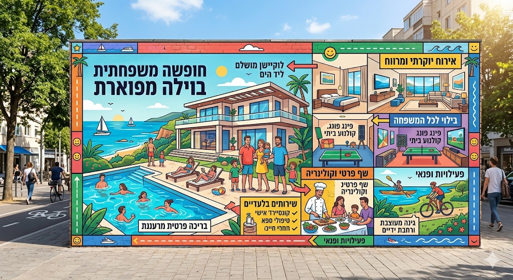 חופשה משפחתית בוילה מפוארת